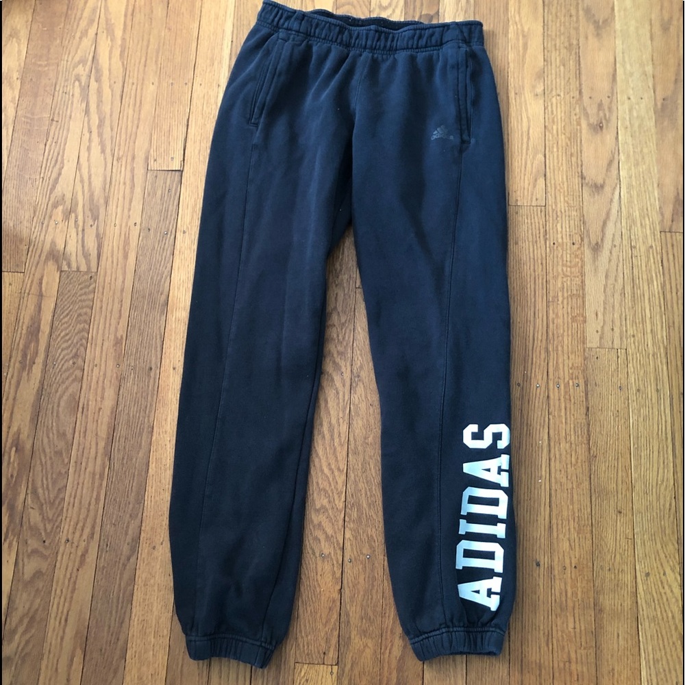 Adidas joggers!! Black. XS. Pockets!